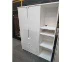 MEUBLE DE RANGEMENT BLANC 2 PORTES 2 TIROIRS