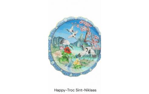 BORD CLOISONNE OOSTERS KOPER EMAIL