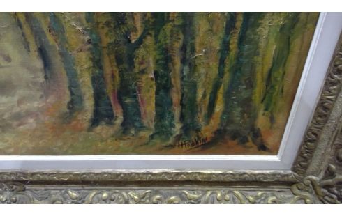 PEINTURE SOUS BOIS  130CMX100CM