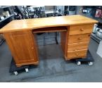 BUREAU PIN 1 PORTE 4 TIROIRS