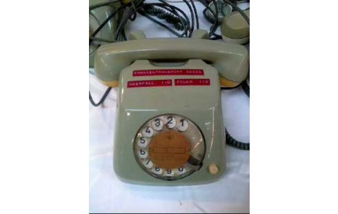 TELEPHONE FILAIRE VERT DECORATIF