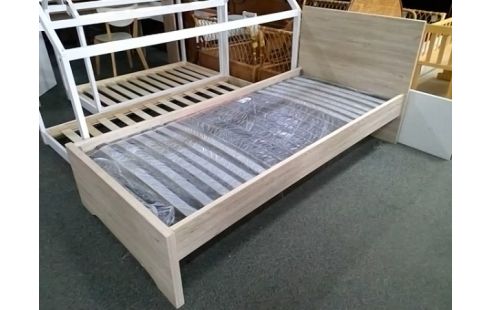 LIT MODERNE 90X200 AVEC SOMMIER A LATTES