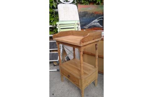 MEUBLE D'APPOINT BOIS  CLAIR 1T