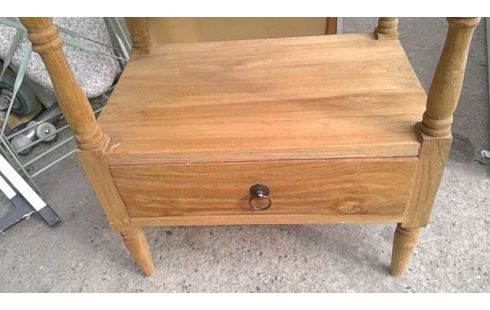 MEUBLE D'APPOINT BOIS  CLAIR 1T