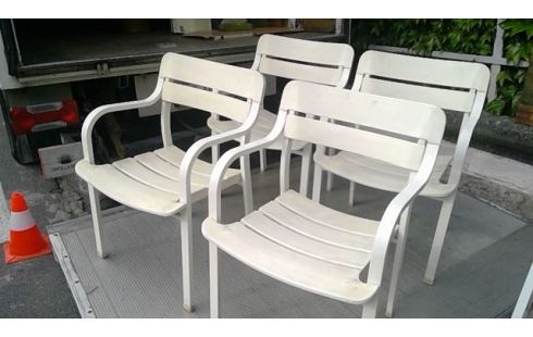4 FAUTEUILS  DE JARDIN