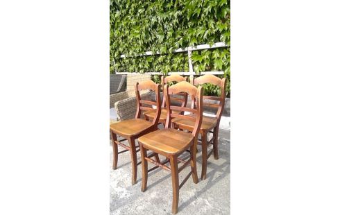 4 CHAISES  STYLE FERMETTE ABIMEE
