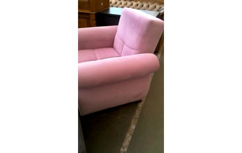 SESSEL 1 ROSA STOFF