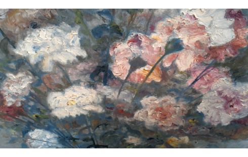SCHILDERIJ BLOEMEN GESIGNEERD DE ROOVER