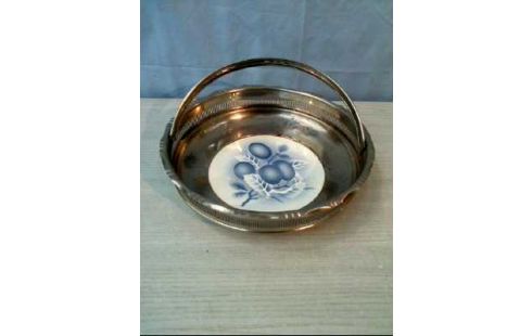 SCHALE MIT HENKEL KERAMIKSATZ KIRSCHE BLAU