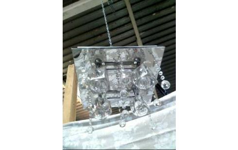 DECKENLAMPE METALL GLASKUGELN