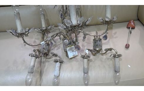 LUSTRE + APPLIQUES ANNÉES 50