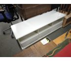 MEUBLE TV HIFI BLANC 3 TIROIRS