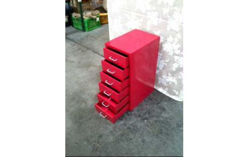 CONTAINER METALL ROT 6-SCHUBL.