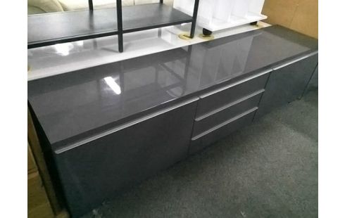 MEUBLE TV MODERNE GRIS 2T 3P L180