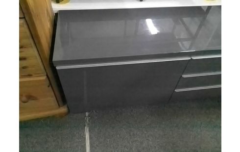 MEUBLE TV MODERNE GRIS 2T 3P L180