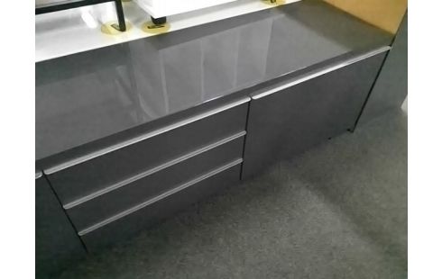 MEUBLE TV MODERNE GRIS 2T 3P L180