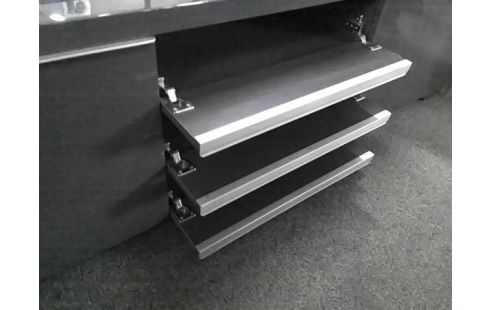 MEUBLE TV MODERNE GRIS 2T 3P L180