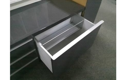 MEUBLE TV MODERNE GRIS 2T 3P L180
