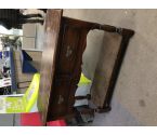 CONSOLE CHENE FONCE 2 TIROIRS