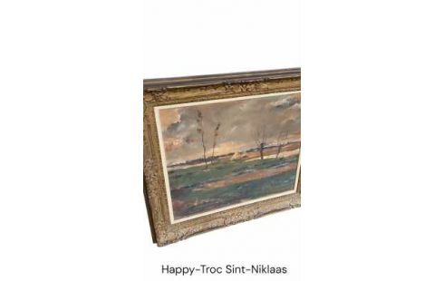 PEINTURE, , PANNEAU, , PAYSAGE DEDICACE