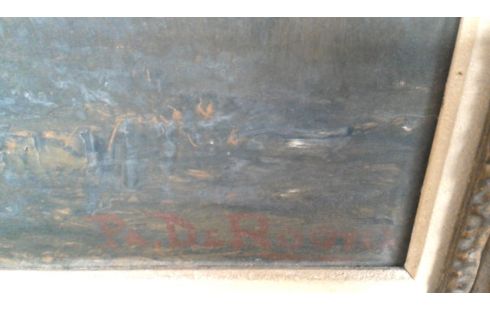 PEINTURE, , PANNEAU, , PAYSAGE DEDICACE