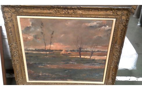 PEINTURE, , PANNEAU, , PAYSAGE DEDICACE
