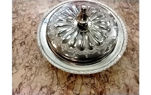 BONBONNIERE  MAROCAINE METAL ST ARGENT 23 CM