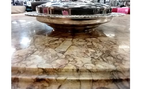 BONBONNIERE  MAROCAINE METAL ST ARGENT 23 CM