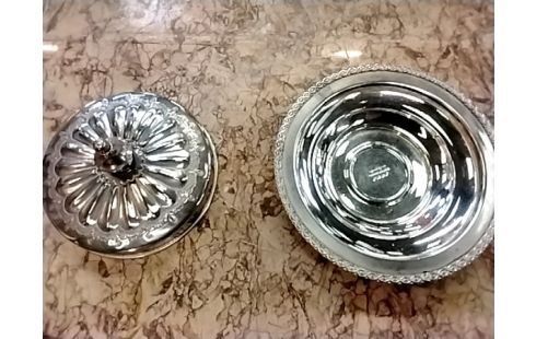 BONBONNIERE  MAROCAINE METAL ST ARGENT 23 CM