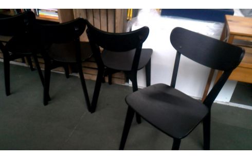 4 SILLAS NEGRO, , MADERA