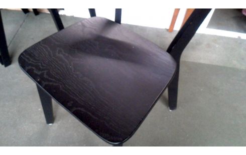 4 SILLAS NEGRO, , MADERA
