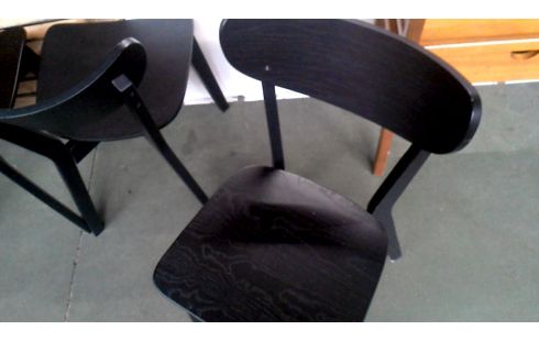 4 SILLAS NEGRO, , MADERA