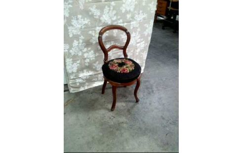 STUHL HOLZ POLSTER FLORAL BIEDERMEIER