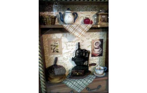 SCHAUKASTEN MINIATUR ELEMENTE <KAFFEE>