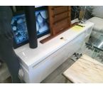 MEUBLE TV LAQUE BLANC
