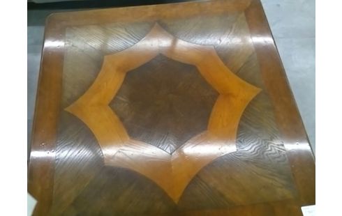 TABLE BASSE BOIS MOTIF MARQUETE