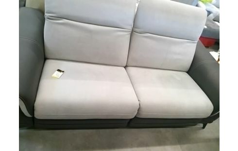 CANAPE ELECTRIQUE BICOLEUR GRIS CLAIR/FONCE 2
