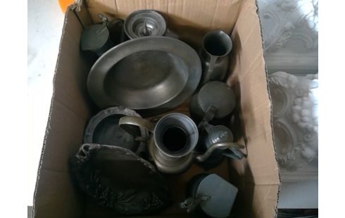 LOT VAN METAAL EN TIN/ROND 5KG