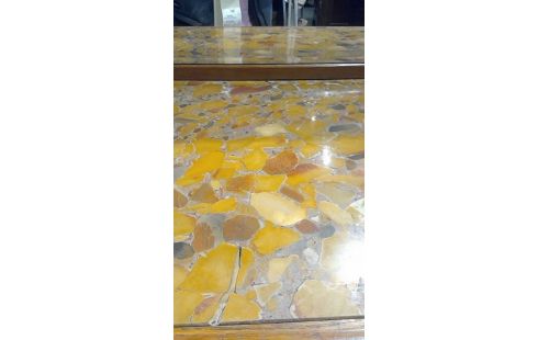 DRESSOIR ART DECO MARBRE EN L'ÉTAT