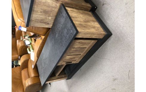 MEUBLE TV MODERNE GRIS BRUN