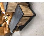 MEUBLE TV MODERNE GRIS BRUN