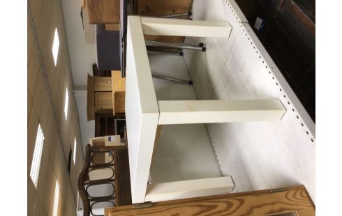 TABLE DE SALON CARRÉ BLANC