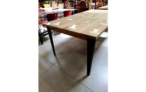 TABLE CHENE MASSIF SATINÉ 200/100CM