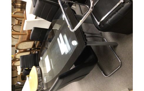 TABLE VERRE NOIR