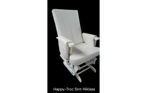 BALANCOIRE, , CHAISE BLANCHE, , BOIS BLANCHE SIMILI CUIR