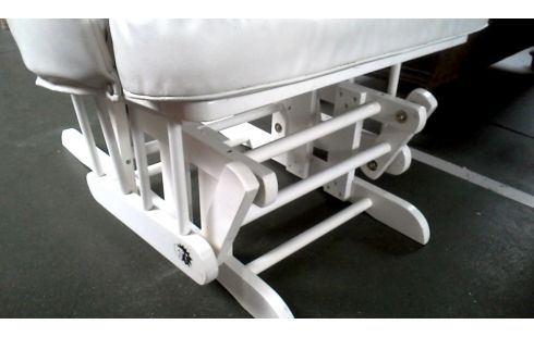 BALANCOIRE, , CHAISE BLANCHE, , BOIS BLANCHE SIMILI CUIR