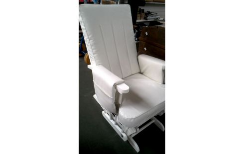 BALANCOIRE, , CHAISE BLANCHE, , BOIS BLANCHE SIMILI CUIR