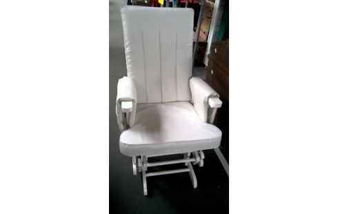 BALANCOIRE, , CHAISE BLANCHE, , BOIS BLANCHE SIMILI CUIR
