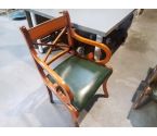 FAUTEUIL BRIDGE ASSISE CUIR ACCOUDOIR CROSS