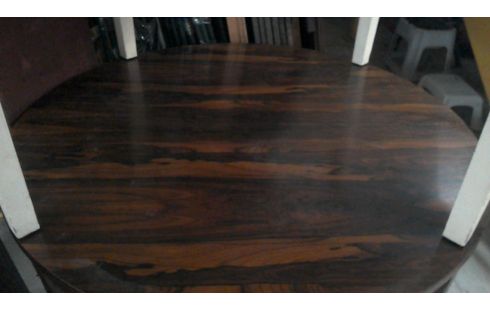 TABLE RONDE PALISSANDRE VINTAGE 1 ALLONGE